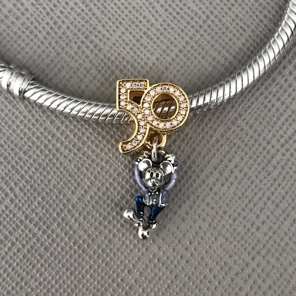 Pandora Disney 50th Anniversary Mickey Mouse dangle charm